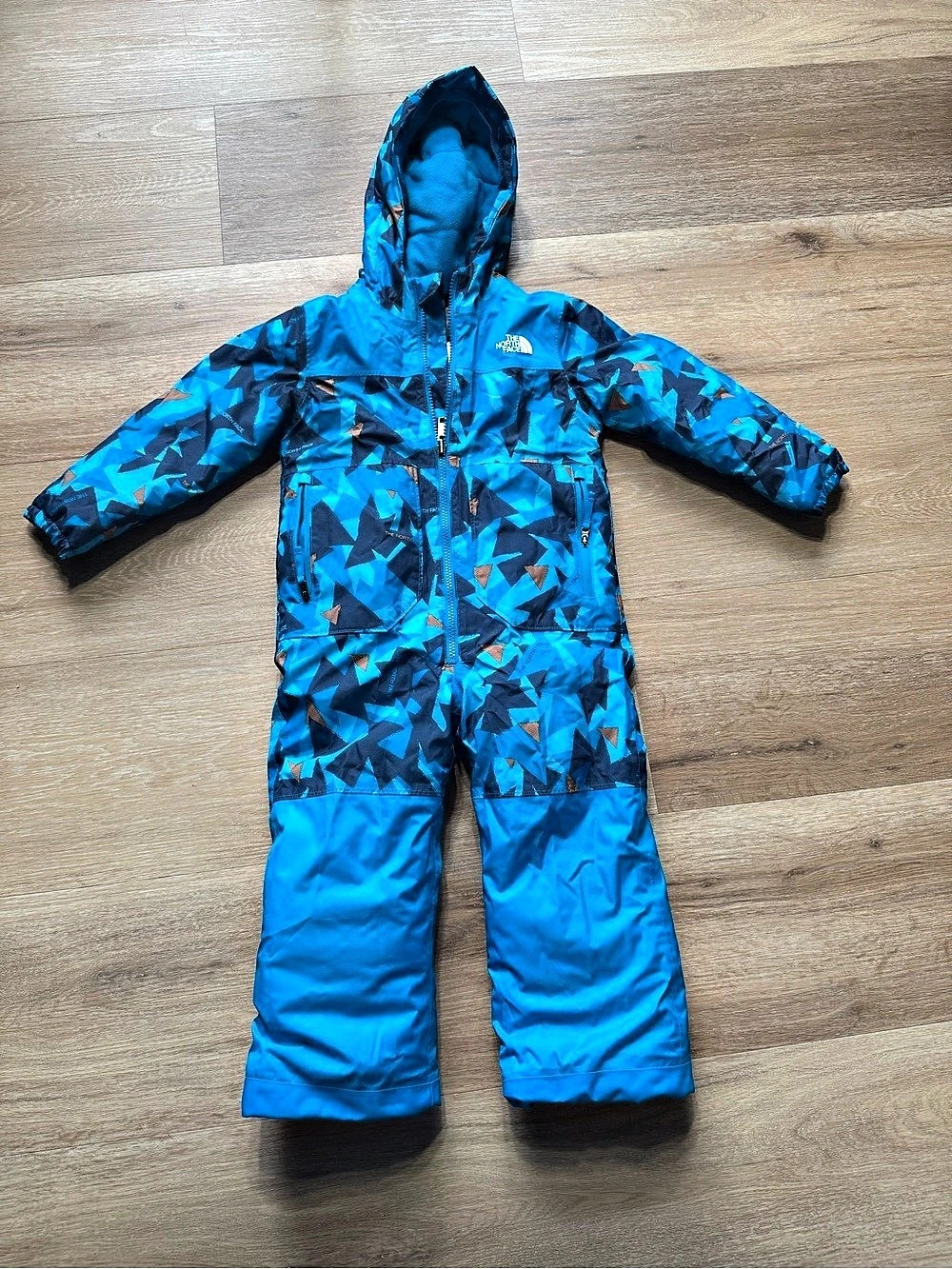 The North Face Printed Hooded Snowsuit Baby 12M Like New